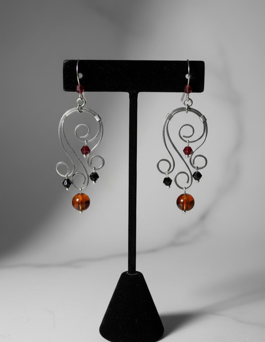 boucles d'oreilles ambre royal boucles d'oreilles ambre royal
