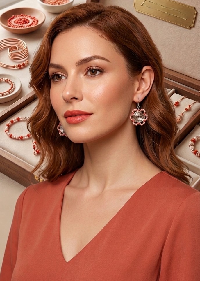 boucles d’oreilles spirales colorées – fait main avec amour boucles d’oreilles spirales colorées – fait main avec amour