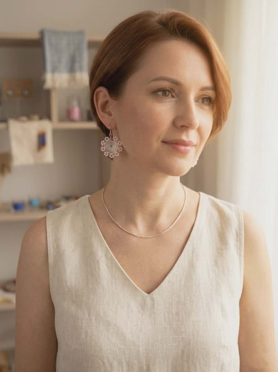 boucles d’oreilles spirales colorées – fait main avec amour boucles d’oreilles spirales colorées – fait main avec amour