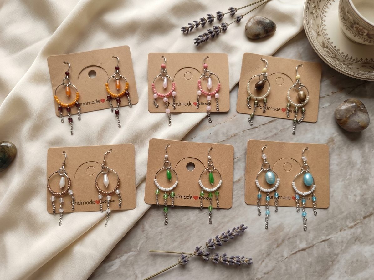 boucles d'oreilles artisanales créations uniques boucles d'oreilles artisanales créations uniques